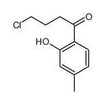 4-chloro-1-(2-hydroxy-4-methylphenyl)butan-1-one结构式