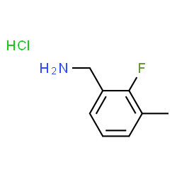 2-氟-3-甲基苄胺盐酸盐结构式
