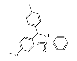 N-((4-methoxyphenyl)(p-tolyl)methyl)benzenesulfonamide Structure