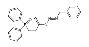 1-(3-benzyltriaz-2-en-1-yl)-3-(diphenylphosphoryl)propan-1-one Structure