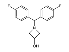 1-[Bis-(4-fluoro-phenyl)-methyl]-azetidin-3-ol结构式