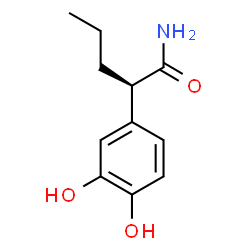 Benzeneacetamide, 3,4-dihydroxy-alpha-propyl-, (R)- (9CI) Structure