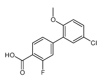 4-(5-chloro-2-methoxyphenyl)-2-fluorobenzoic acid结构式