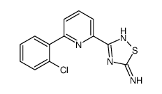 3-[6-(2-Chlorophenyl)-2-pyridinyl]-1,2,4-thiadiazol-5-amine Structure