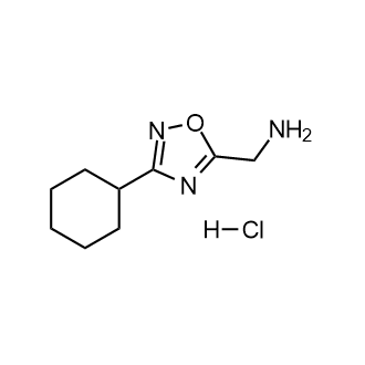 (3-环己基-1,2,4-恶二唑-5-基)甲胺盐酸盐结构式