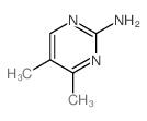 4,5-二甲基-2-氨基嘧啶结构式