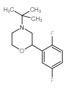 4-叔丁基-2-(2,5-二氟苯基)-吗啉结构式