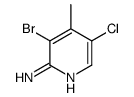 2-氨基-3-溴-5-氯-4-甲基吡啶结构式