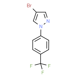 4-溴-1-(4-(三氟甲基)苯基)-1H-吡唑结构式