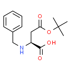 (S)-2-(苄基氨基)-4-(叔丁氧基)-4-氧代丁酸结构式