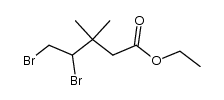 ethyl 3,3-dimethyl-4,5-dibromo pentanoate Structure