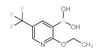 2-乙氧基-5-(三氟甲基)吡啶-3-硼酸结构式