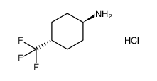 trans-4-Trifluoromethyl-cyclohexylamine hydrochloride structure