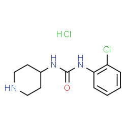 1-(2-Chlorophenyl)-3-(piperidin-4-yl)urea hydrochloride结构式