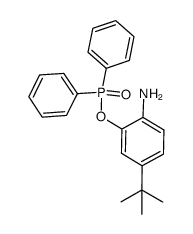 4-(t-butyl)-2-(diphenylphosphinoyloxy)aniline结构式