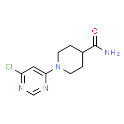 1-(6-氯嘧啶-4-基)哌啶-4-甲酰胺结构式