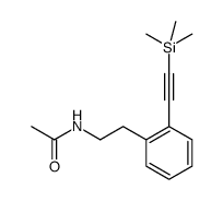 N-(2-{2[(trimethylsilyl)ethynyl]phenyl}ethyl)acetamide结构式