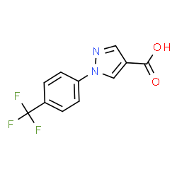 1-[4-(三氟甲基)苯基]吡唑-4-羧酸结构式