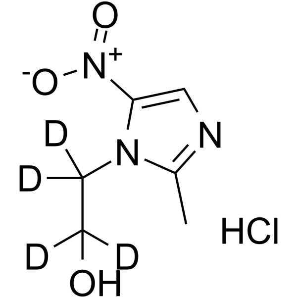 Metronidazole-d4 hydrochloride结构式