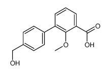 3-[4-(hydroxymethyl)phenyl]-2-methoxybenzoic acid结构式