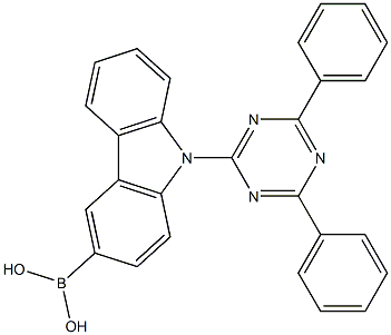 (9-(4,6-diphenyl-1,3,5-triazin-2-yl)-9H-carbazol-3-yl)boronic acid Structure