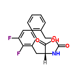 Cbz-2,3-Difluoro-D-Phenylalanine结构式