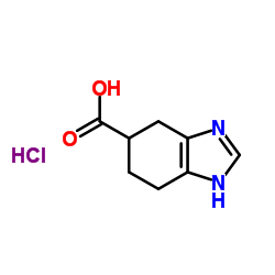 4,5,6,7-四氢-1H-苯并咪唑-5-甲酸盐酸盐结构式