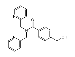 4-(hydroxymethyl)-N,N-bis(pyridin-2-ylmethyl)benzamide结构式