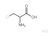 β-氯-DL-丙氨酸结构式
