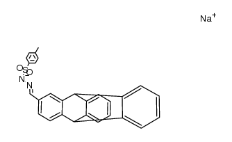 sodium 2-((9,10-dihydro-9,10-[1,2]benzenoanthracen-2-yl)methylene)-1-tosylhydrazin-1-ide Structure