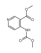 methyl 4-((methoxycarbonyl)amino)nicotinate结构式