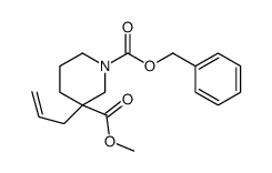 3-(2-丙烯-1-基)-1,3-哌啶二羧酸 3-甲基 1-(苯基甲基)酯结构式