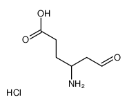 4-amino-6-oxohexanoic acid,hydrochloride Structure