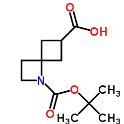 1-[(tert-butoxy)carbonyl]-1-azaspiro[3.3]heptane-6-carboxylic acid Structure