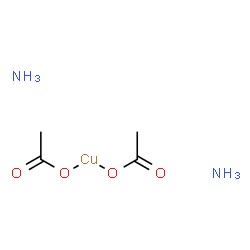 bis(acetato-O)diamminecopper Structure