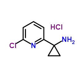 (1-(6-Chloro-pyridin-2-yl)cyclopropyl)amine Structure