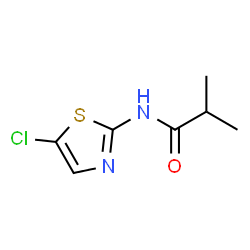 Propionamide,N-(5-chloro-2-thiazolyl)-2-methyl- (8CI) Structure