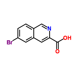 6-溴异喹啉-3-羧酸结构式