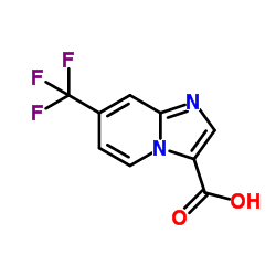 7-(三氟甲基)咪唑并[1,2-a]吡啶-3-羧酸结构式
