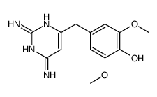 4-[(2,6-diaminopyrimidin-4-yl)methyl]-2,6-dimethoxyphenol Structure