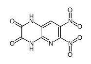 6,7-dinitro-1,4-dihydropyrido[2,3-b]pyrazine-2,3-dione结构式