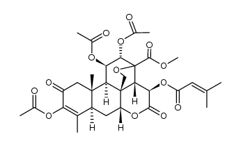 11,12-diacetoxybrusatol-3-yl acetate Structure