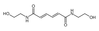 N,N'-bis(2-hydroxyethyl)hexa-2,4-dienediamide Structure