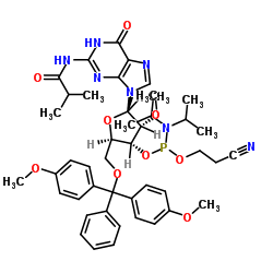2'-OMe-ibu-G 亚磷酰胺单体结构式