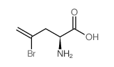 L-2-氨基-4-溴-4-戊烯酸结构式
