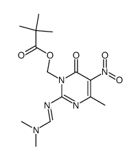 2-[(Dimethylamino)Methylene]amino-3N-(pivaloyloxy)Methyl-6-Methyl-5-nitro-4-pyrimidinol Structure