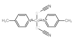 Cadmium,bis(4-methylpyridine)bis(thiocyanato-S)-, (T-4)- (9CI) Structure