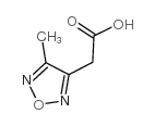 (4-甲基呋咱-3-基)-乙酸结构式