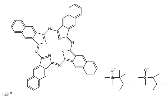 bis(dimethylthexylsiloxy)silicon 2,3-naphthalocyanine结构式