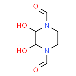 1,4-Piperazinedicarboxaldehyde,2,3-dihydroxy-,cis-(9CI) Structure